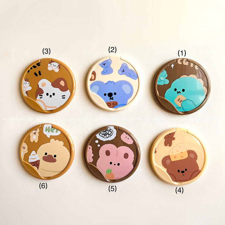 آینه جیبی شانه دار